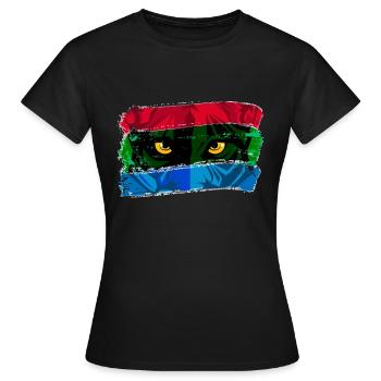 Cat's eyes - Women's T-Shirt - black - Front - AI Model Female 172 dark (172cm)