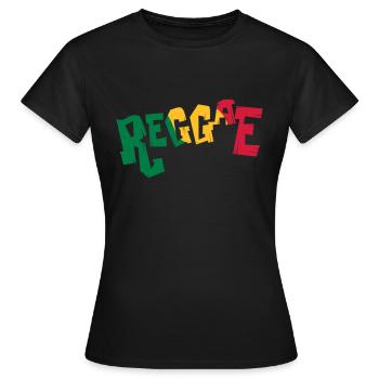 Reggae Music - Women's T-Shirt - black - Front - AI Model Female 172 dark (172cm)
