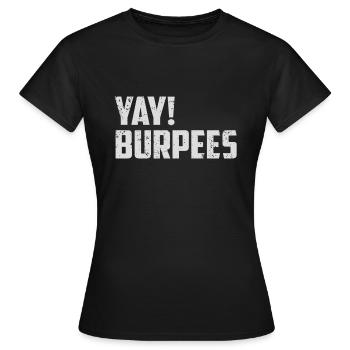 burpees - T-shirt Femme - noir - Devant - AI Model Female 172 dark (172cm)