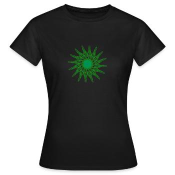 il vert si vert - T-shirt Femme - noir - Devant - AI Model Female 172 dark (172cm)