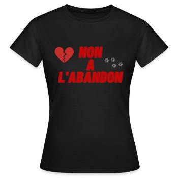 NICHT VERLASSEN - Frauen T-Shirt - Schwarz - Vorne - AI Model Female 172 dark (172cm)