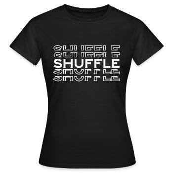 Shuffle - T-shirt Femme - noir - Devant - AI Model Female 172 dark (172cm)
