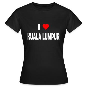 I love Kuala Lumpur - Malaysia - Asia - Frauen T-Shirt - Schwarz - Vorne - AI Model Female 172 dark (172cm)