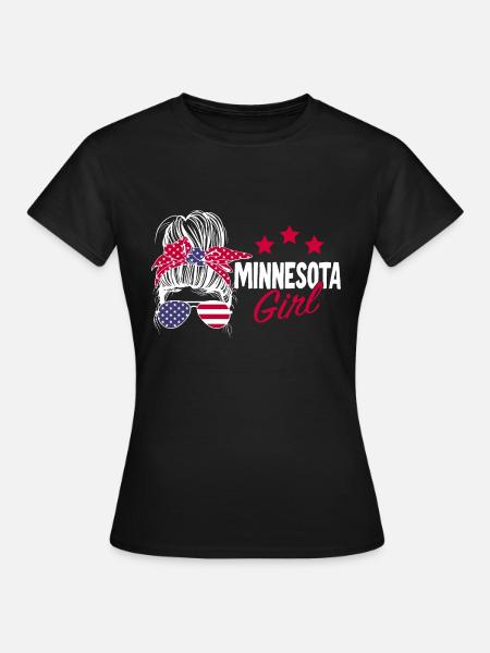 Minnesota - Frauen T-Shirt - Schwarz