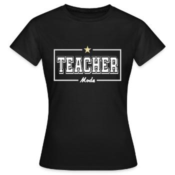 Teacher mode - Women's T-Shirt - black - Front - AI Model Female 172 dark (172cm)