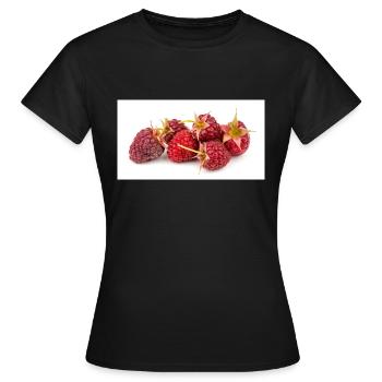 Framboise. Framboise - T-shirt Femme - noir - Devant - AI Model Female 172 dark (172cm)