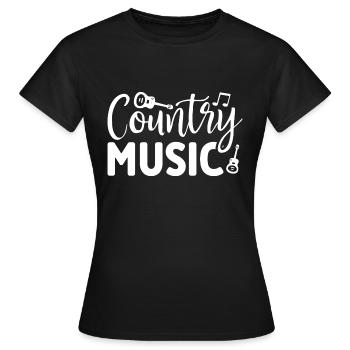 Musique country - T-shirt Femme - noir - Devant - AI Model Female 172 dark (172cm)