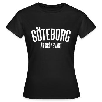Göteborg est noir verdâtre - T-shirt Femme - noir - Devant - AI Model Female 172 dark (172cm)
