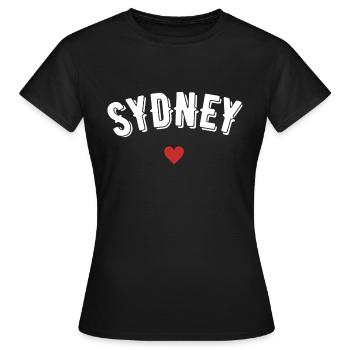 Sydney - T-shirt Femme - noir - Devant - AI Model Female 172 dark (172cm)