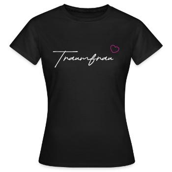 Traumfrau white - Frauen T-Shirt - Schwarz - Vorne - AI Model Female 172 dark (172cm)