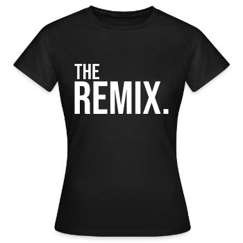 The Remix - Frauen T-Shirt - Schwarz - Vorne - AI Model Female 172 dark (172cm)