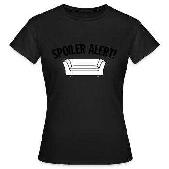 Movie Director Filmmaker Spoiler Alert Adult - Frauen T-Shirt - Schwarz - Vorne - AI Model Female 172 dark (172cm)