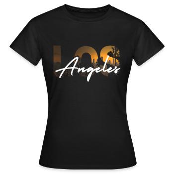 Los Angeles - T-shirt Femme - noir - Devant - AI Model Female 172 dark (172cm)