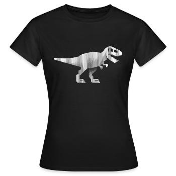 Dinosaures dinosaures dinosaures t-rex - T-shirt Femme - noir - Devant - AI Model Female 172 dark (172cm)