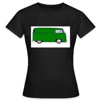 Combi - T-shirt Femme - noir - Devant - AI Model Female 172 dark (172cm)