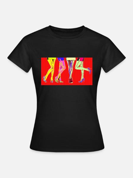 Pop Art - Frauen T-Shirt - Schwarz