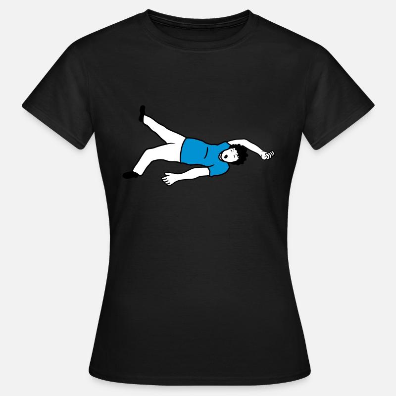 Ohnmächtiger Mann Design - Frauen T-Shirt - Schwarz