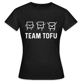 Équipe TOFU - T-shirt Femme - noir - Devant - AI Model Female 172 dark (172cm)