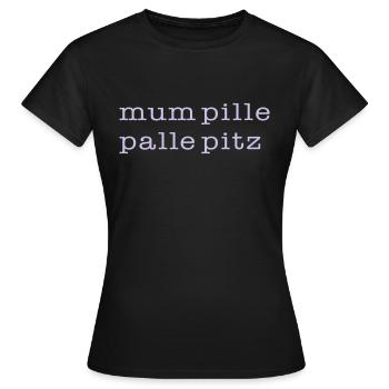 mumpitz - Frauen T-Shirt - Schwarz - Vorne - AI Model Female 172 dark (172cm)