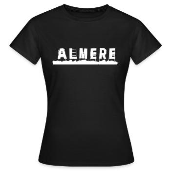 Almere - Frauen T-Shirt - Schwarz - Vorne - AI Model Female 172 dark (172cm)