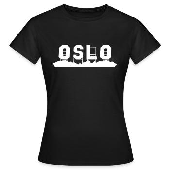 Oslo - T-shirt Femme - noir - Devant - AI Model Female 172 dark (172cm)