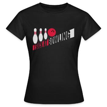Je suis nul au bowling - T-shirt Femme - noir - Devant - AI Model Female 172 dark (172cm)