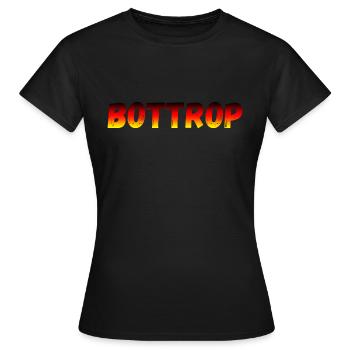 Bottrop - Frauen T-Shirt - Schwarz - Vorne - AI Model Female 172 dark (172cm)