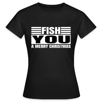 Tournois de pêche animal axie cadeau de noël - T-shirt Femme - noir - Devant - AI Model Female 172 dark (172cm)