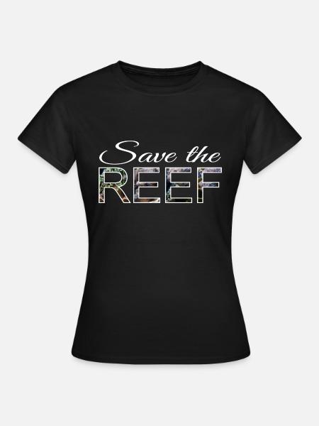 Save the reef - Frauen T-Shirt - Schwarz