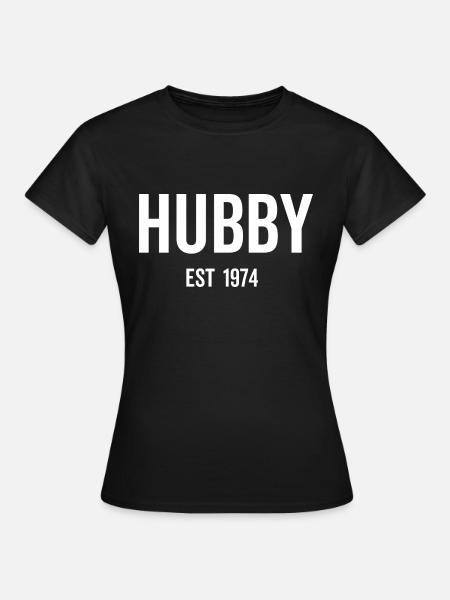 Ehemann Est 1974 - Frauen T-Shirt - Schwarz
