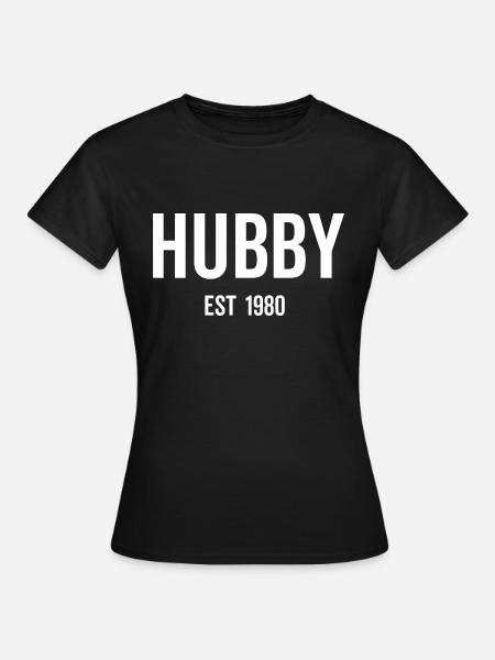 Ehemann Est 1980 - Frauen T-Shirt - Schwarz