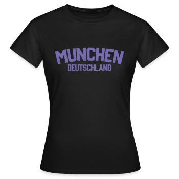 Munich Allemagne - T-shirt Femme - noir - Devant - AI Model Female 172 dark (172cm)