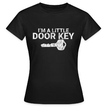 I'm A Little Door Key 3 - Women's T-Shirt - black - Front - AI Model Female 172 dark (172cm)