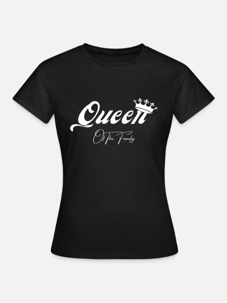 Queen of the Family - passendes T-Shirt - Frauen T-Shirt - Schwarz