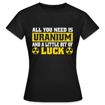 Ingénieur nucléaire Technologie nucléaire Énergie nucléaire - T-shirt Femme - noir - Devant - AI Model Female 172 dark (172cm)