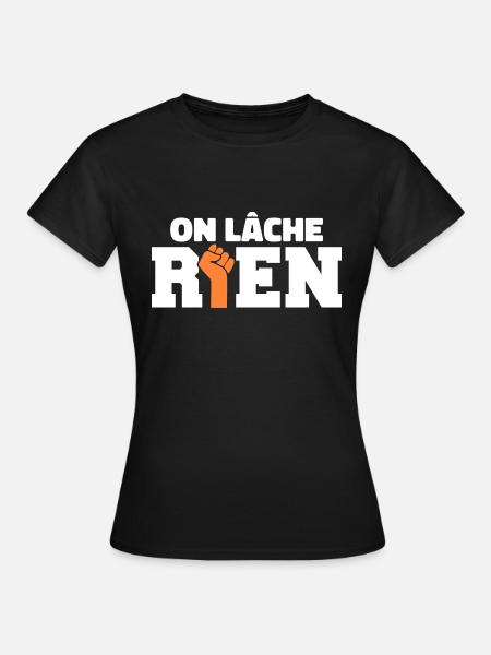 Wir lassen nichts los - Frauen T-Shirt - Schwarz
