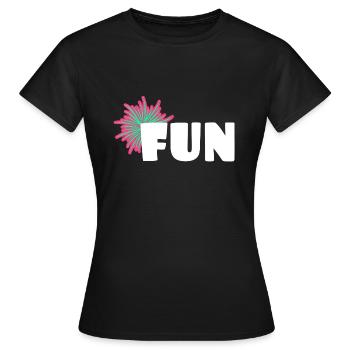 Fun - Women's T-Shirt - black - Front - AI Model Female 172 dark (172cm)