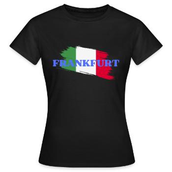 Francfort - T-shirt Femme - noir - Devant - AI Model Female 172 dark (172cm)