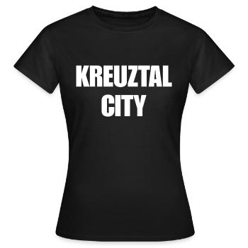 Kreuztal City - Frauen T-Shirt - Schwarz - Vorne - AI Model Female 172 dark (172cm)