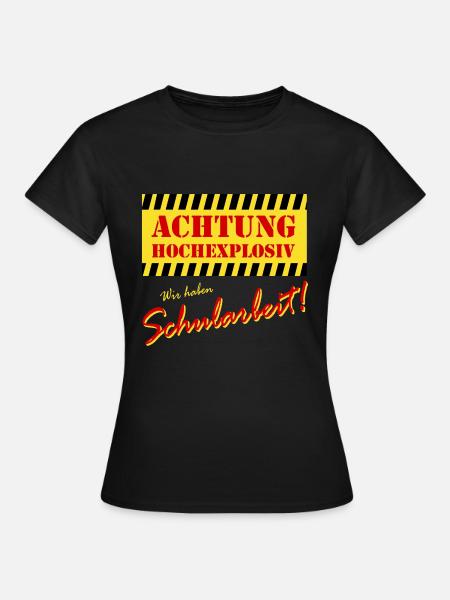 Explosiv Schularbeit - Frauen T-Shirt - Schwarz