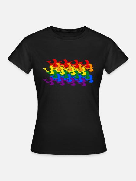 Vogelflug groß - Frauen T-Shirt - Schwarz