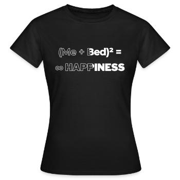 Happiness - Frauen T-Shirt - Schwarz - Vorne - AI Model Female 172 dark (172cm)