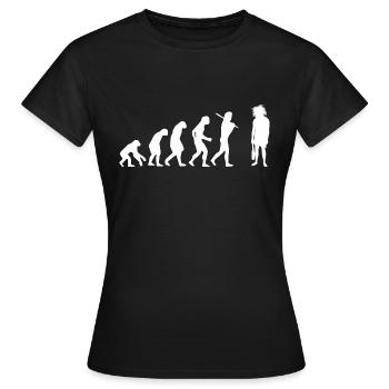 Homme des cavernes de Neandertal Cadeau Évolution - T-shirt Femme - noir - Devant - AI Model Female 172 dark (172cm)