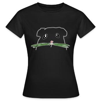 hamster Nagetier - Frauen T-Shirt - Schwarz - Vorne - AI Model Female 172 dark (172cm)