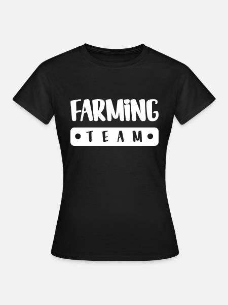 Farming Team - Frauen T-Shirt - Schwarz