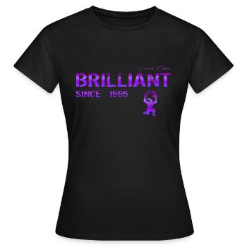Brillant depuis 1995 - T-shirt Femme - noir - Devant - AI Model Female 172 dark (172cm)
