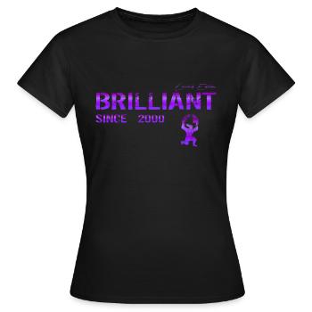 Brilliant since 2000 - Frauen T-Shirt - Schwarz - Vorne - AI Model Female 172 dark (172cm)