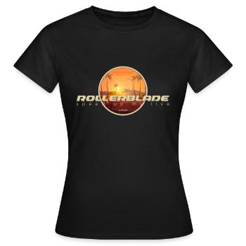 California Sunset Rollerblading - Women's T-Shirt - black - Front - AI Model Female 172 dark (172cm)