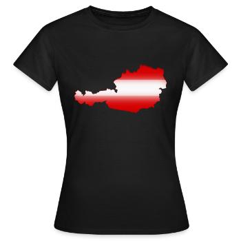 Autriche - T-shirt Femme - noir - Devant - AI Model Female 172 dark (172cm)