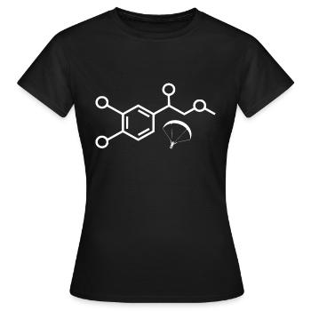 Adrénaline Parapente - T-shirt Femme - noir - Devant - AI Model Female 172 dark (172cm)